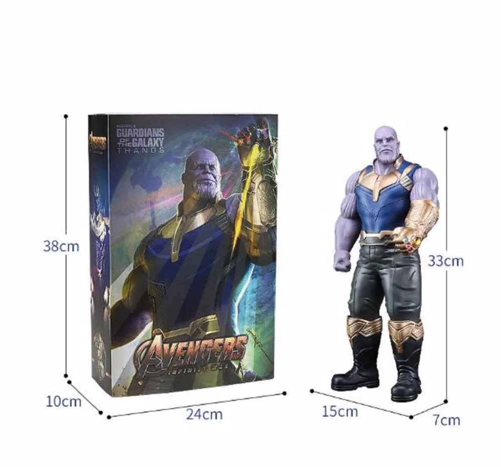 Горячие 29 см игрушки Marvel Мстители 3 бесконечные войны танос ПВХ фигурки серии TITAN