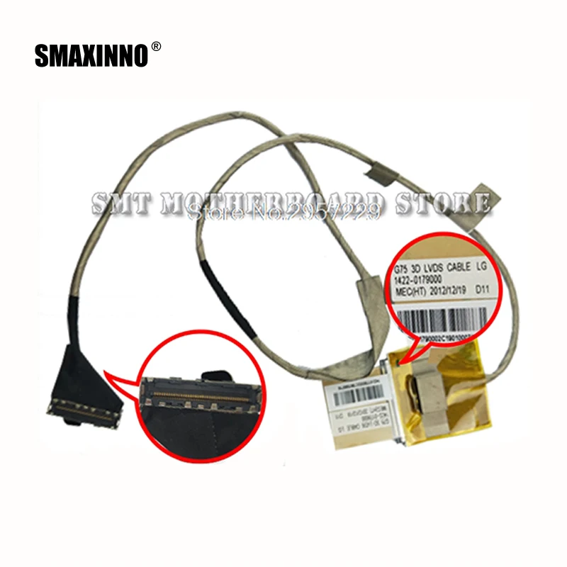 

Original LVDS/LED/LCD Video Flex Cable For ASUS G750 G750J G750JH G750JM G750JS G750JX G750JW G750JY 3D Laptop Screen Display