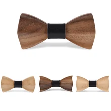 HISUMA/Новинка, дизайнерский деревянный галстук-бабочка для мальчиков и девочек, натуральное дерево, ручная работа, детские костюмы, рубашка, галстук-бабочка, детские Студенческие Галстуки