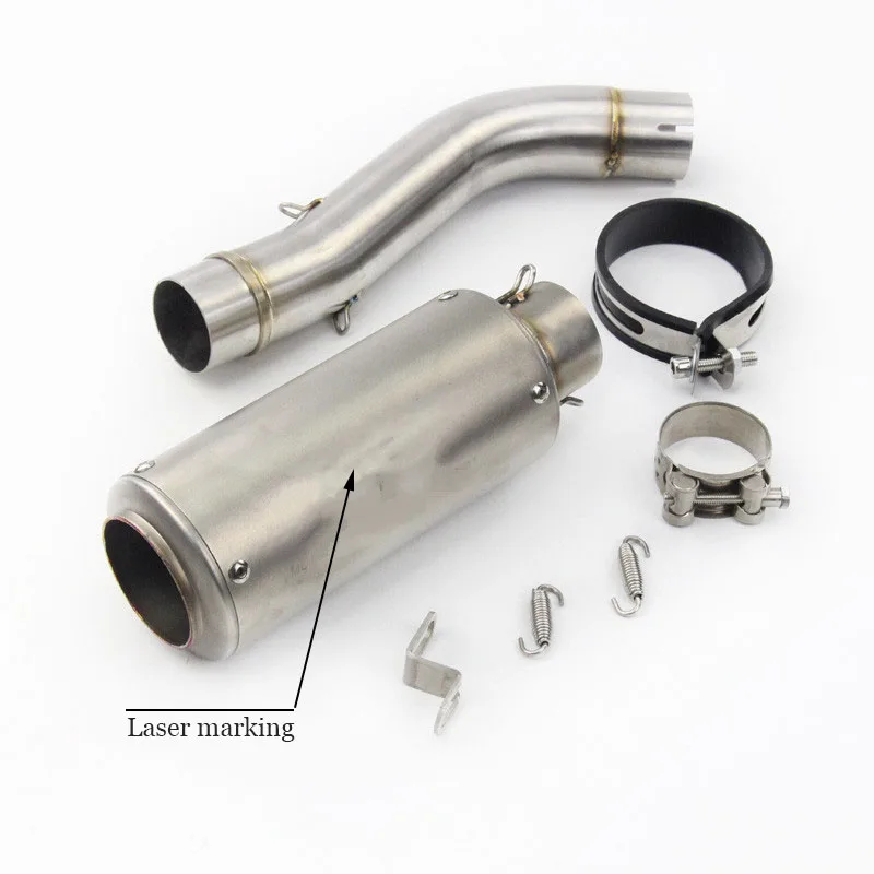 

New Motorcycle Exhaust Full Stystem Mid Link Pipe + Motorbike Laser Marking Muffler For DUCATI Scrambler With muffler