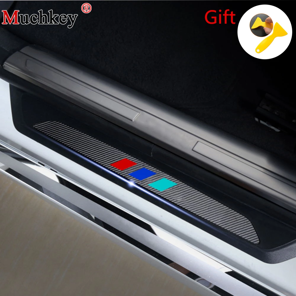Buy 4D M Styling Carbon Fiber Door Sill Cover Sticker