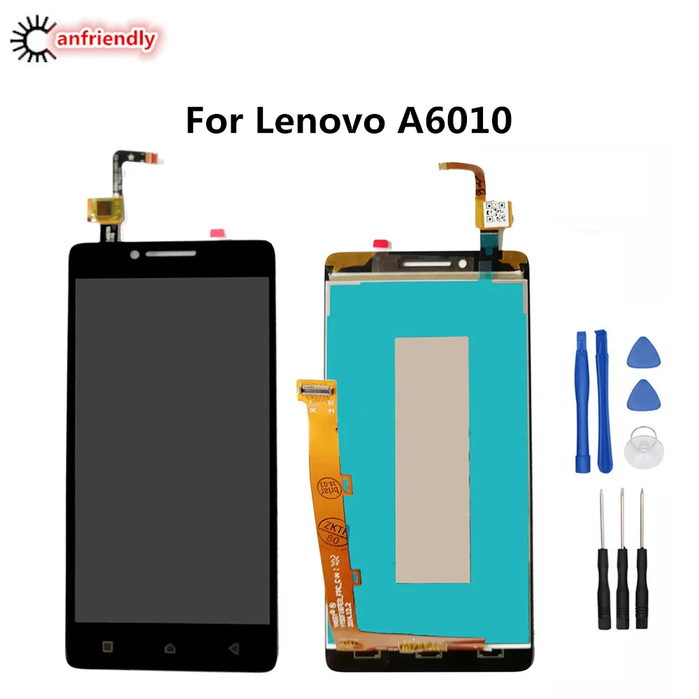 Цена Для lenovo A6010 ЖК дисплей + сенсорный экран замена дигитайзера в сборе для lenovo A 6010 Замена запасной части font b lcd b font s с рамкой