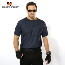Новая мужская летняя спортивная Тактическая Военная футболка для отдыха с коротким рукавом для альпинизма, пешего туризма, Мужская футболка с круглым вырезом, фитнес-футболки