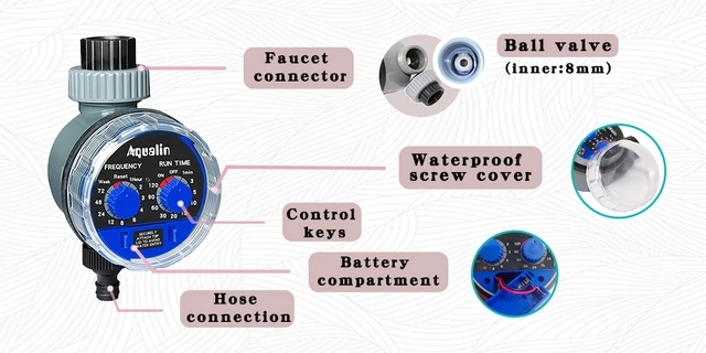 2szt Aqualin Ball Valve automatyczny elektroniczny licznik wody Home Garden nawadniania Controller system Timer podlewanie systemu 21025-2 tanie tanio Liczniki wody ogrodowe Analogowe Plastikowe 2szt Aqualin Ball Valve automatyczny elektroniczny licznik wody Home Garden nawadniania Controller system Timer podlewanie systemu 21025-2 tanie tanio Liczniki wody ogrodowe Analogowe Plastikowe