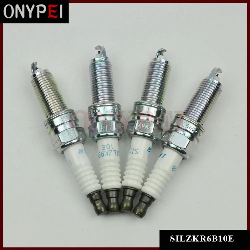 4pcs/lot Iridium Spark Plug SILZKR6B10E 93815 For Hyundai i30 i40