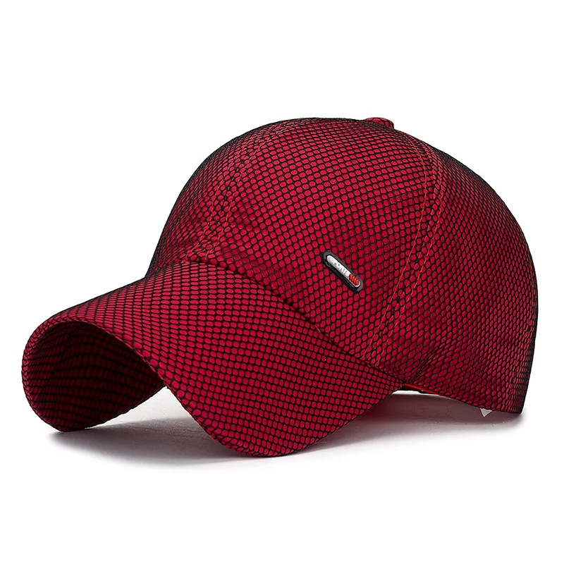 

Spring Summer Breathable Mesh Baseball Cap Gorras Para Hombre Men's Cap Sport Hats Woman Bonnet Femme Casquette Homme Wholesale