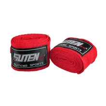 SUTEN 2,5 м хлопковые перчатки боксерские повязки для рук Санда боевой ремешок спортивный защитный наручный 6 цветов