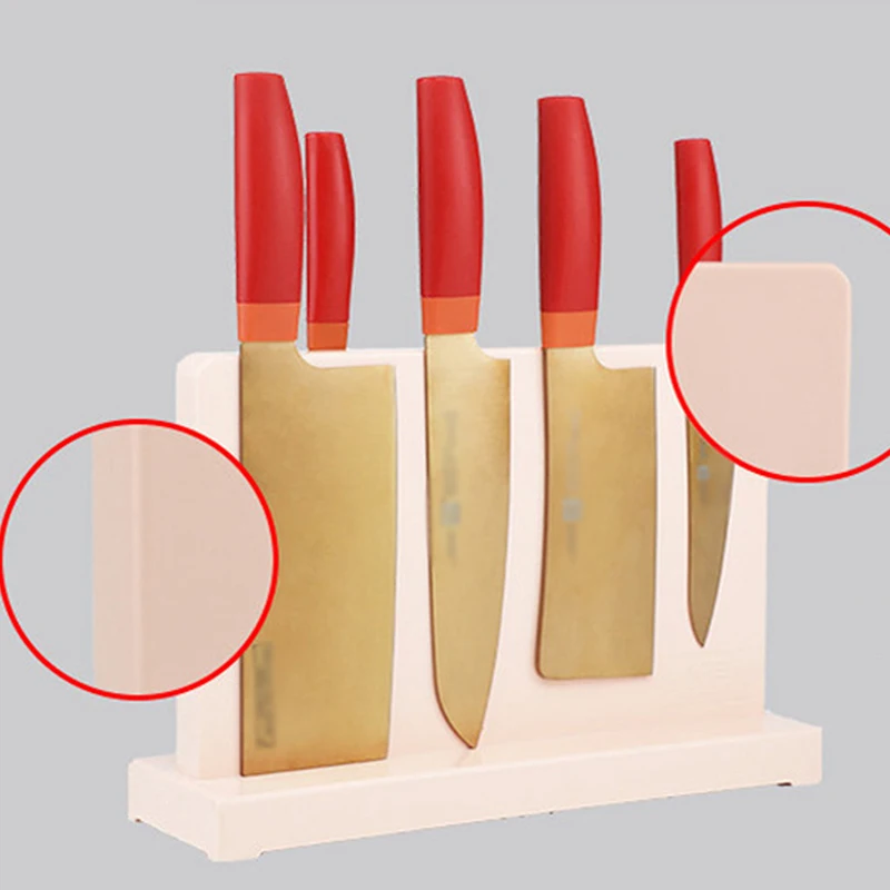  Double Side Powerful Magnet Kitchen Knife Holder Resin Knife Block Rack Magnet Universal Organizer  - 33011292185