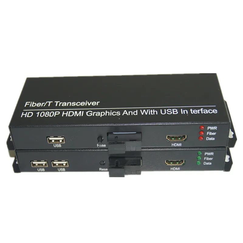 imágenes para Alta Calidad HD 1080 P HDMI Extender Convertidores de Medios Ópticos con 2 KVM USB2.0, señal HDMI sobre Fibra SC puerto, monomodo 20Km imágenes para Alta Calidad HD 1080 P HDMI Extender Convertidores de Medios Ópticos con 2 KVM USB2.0, señal HDMI sobre Fibra SC puerto, monomodo 20Km