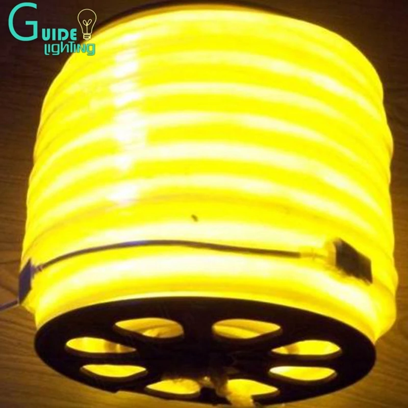 Super bright led neon lamp waterproof yellow led neon flex light tube