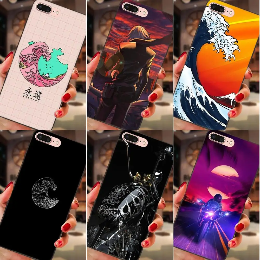 

Japan Wave Art Moto For Huawei Honor 5A 6A 6C 7A 7C 7X 8A 8C 8X 9 10 P8 P9 P10 P20 P30 Mini Lite Plus Soft Art Online Cover Case