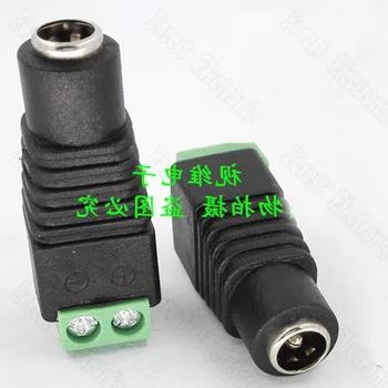 

50pcs/lot BNC Female Plug Monitoring Vedio Connector Power Connector Green