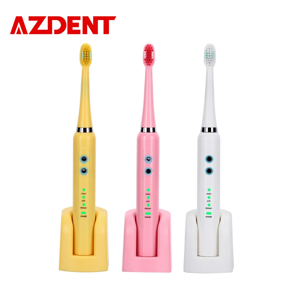 Зубная щетка AZDENT аккумуляторная электрическая с 4 насадками 3 режима|ultrasonic tooth