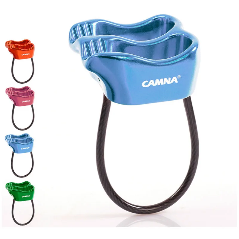 P33 ATC Escalade Descender Guard Rock Climbing Double Slot Rope Access