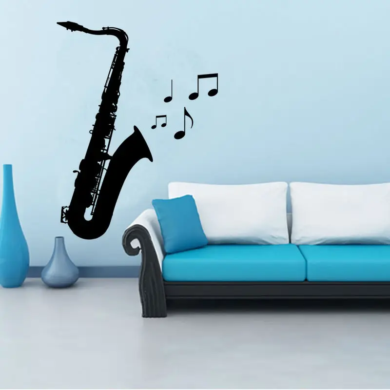 m 004 free shipping diy musical note saxophone home decor music wall sticker removable vinyl decal babys room wall decoration - Music Wall Decor m 004 free shipping diy musical note saxophone home decor music wall sticker removable vinyl decal babys room wall decoration - Music Wall Decor