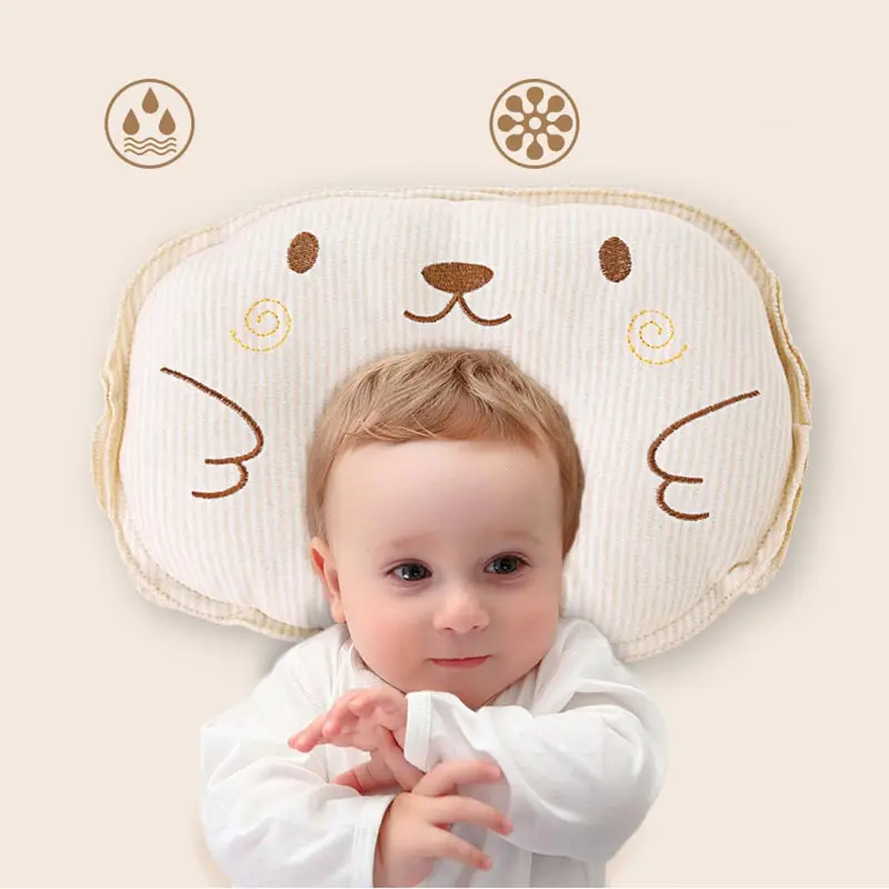 Newborn Shaping Pillows Infant Cute Breathable Bedding Positioner Soft Baby Cotton Cartoon Head Protection Shaping Pillow (5)