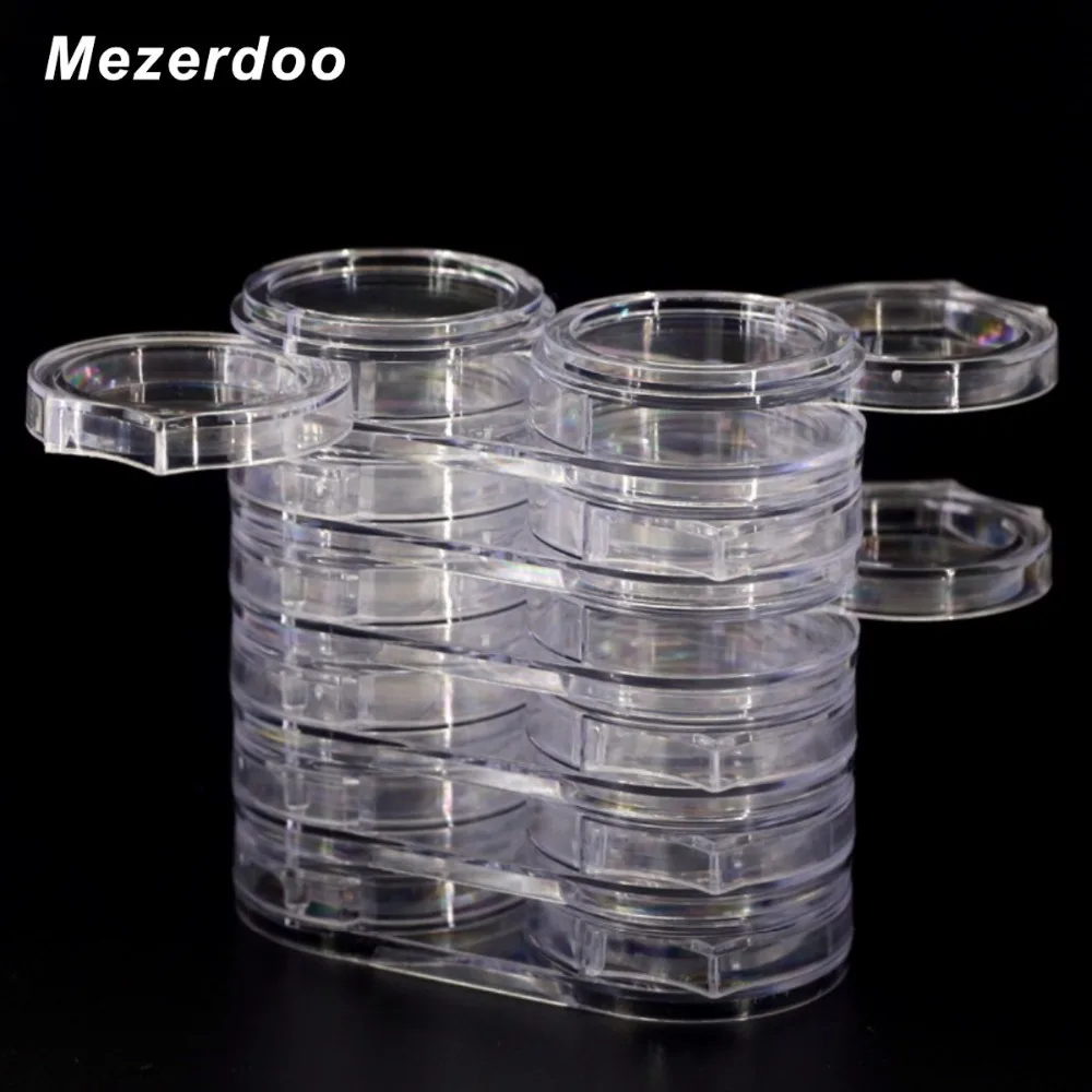 

Mezerdoo Nail Art Tools Powder Rhinestone Empty Storage Pot Box Case 6 Layer 12 Grid Removable Plastic Nail Art Organizer M06