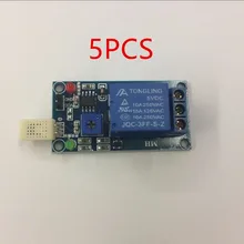 5 шт. HR202 DC 5 в 1 канал 5 V влагочувствительный переключатель релейный модуль регулятор влажности Влажность Сенсор модуль со светодиодным индикатором