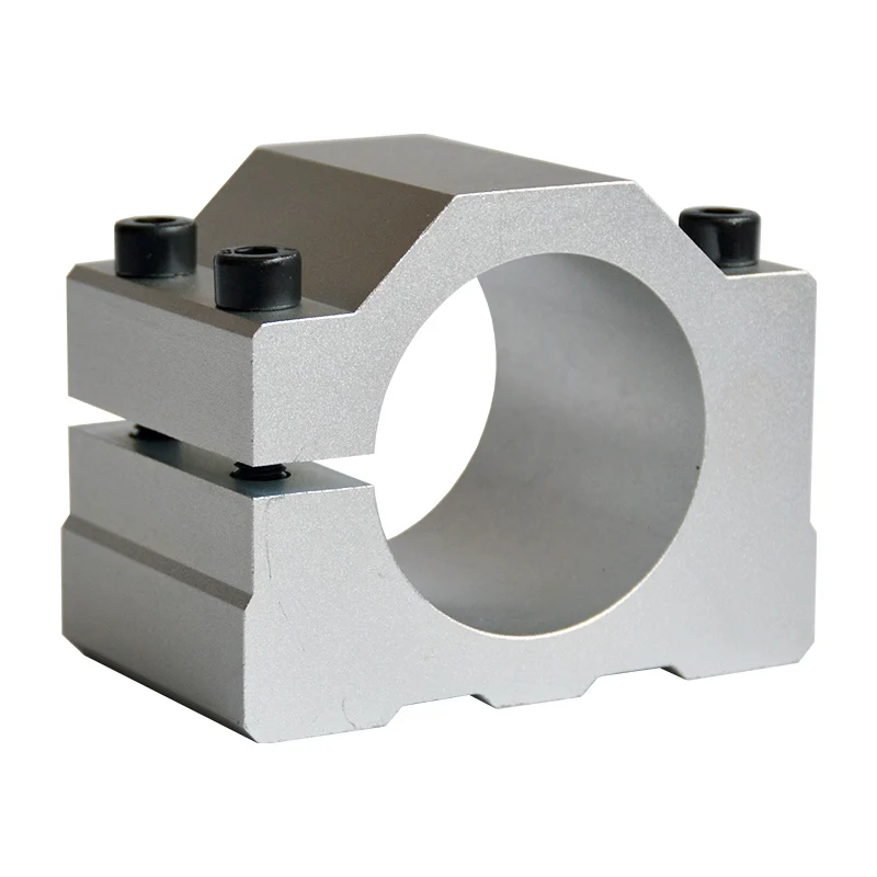 cnc milling machine spindle clamp 65mm 80mm aluminum motor bracket holder