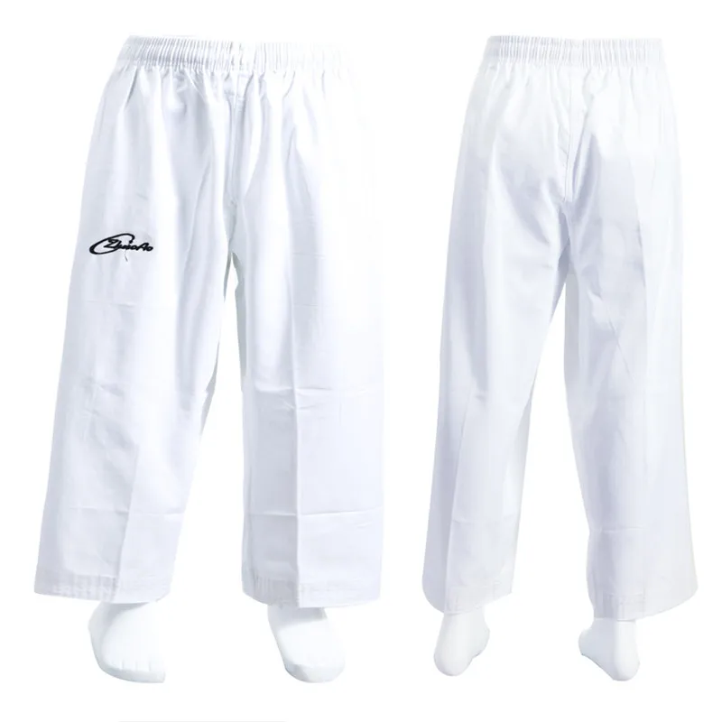 karate azul preto calças profissional taekwondo formadores roupas criança para adulto
