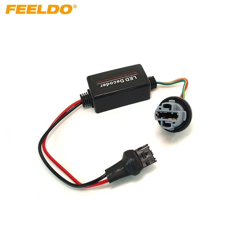 

FEELDO 1PC DC12V T20 7440 Turn Signal Socket Warning Error Canceller Error Free Load Resistor LED Decoder #HQ2270