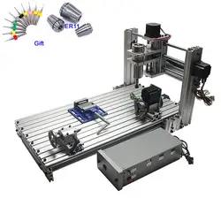 CNC фрезерный станок, деревообрабатывающаая машина 3 оси 4 6030 гравировка резки 400 Вт USB порт