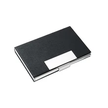 Текстурированный чехол-кошелек с металлическим покрытием для визиток, визитница, Модный чехол для кредитных карт