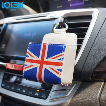 

PU leather Car outlet Interior Storage Organizer Box Bag Tissue Pen Coin Phone Pocket Net Holder UK USA GER Flag Europe Style