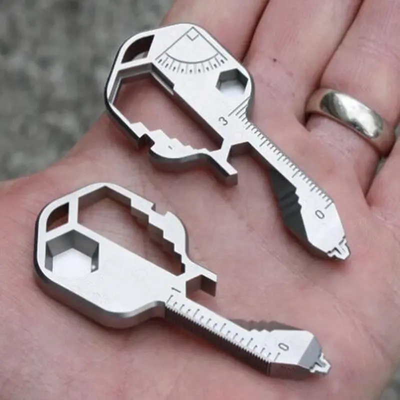 

New Disruptive Multi-Tool Key For The Modern Geek Featuring Over 16+Tools Stainless Steel Tool Key Outdoor Cycling Portable Tool