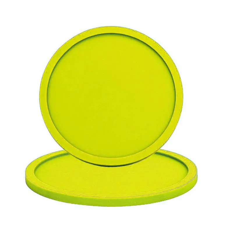 10 шт. Нескользящие силиконовые подставки для напитков настольная защита 10 см - Цвет: Yellow