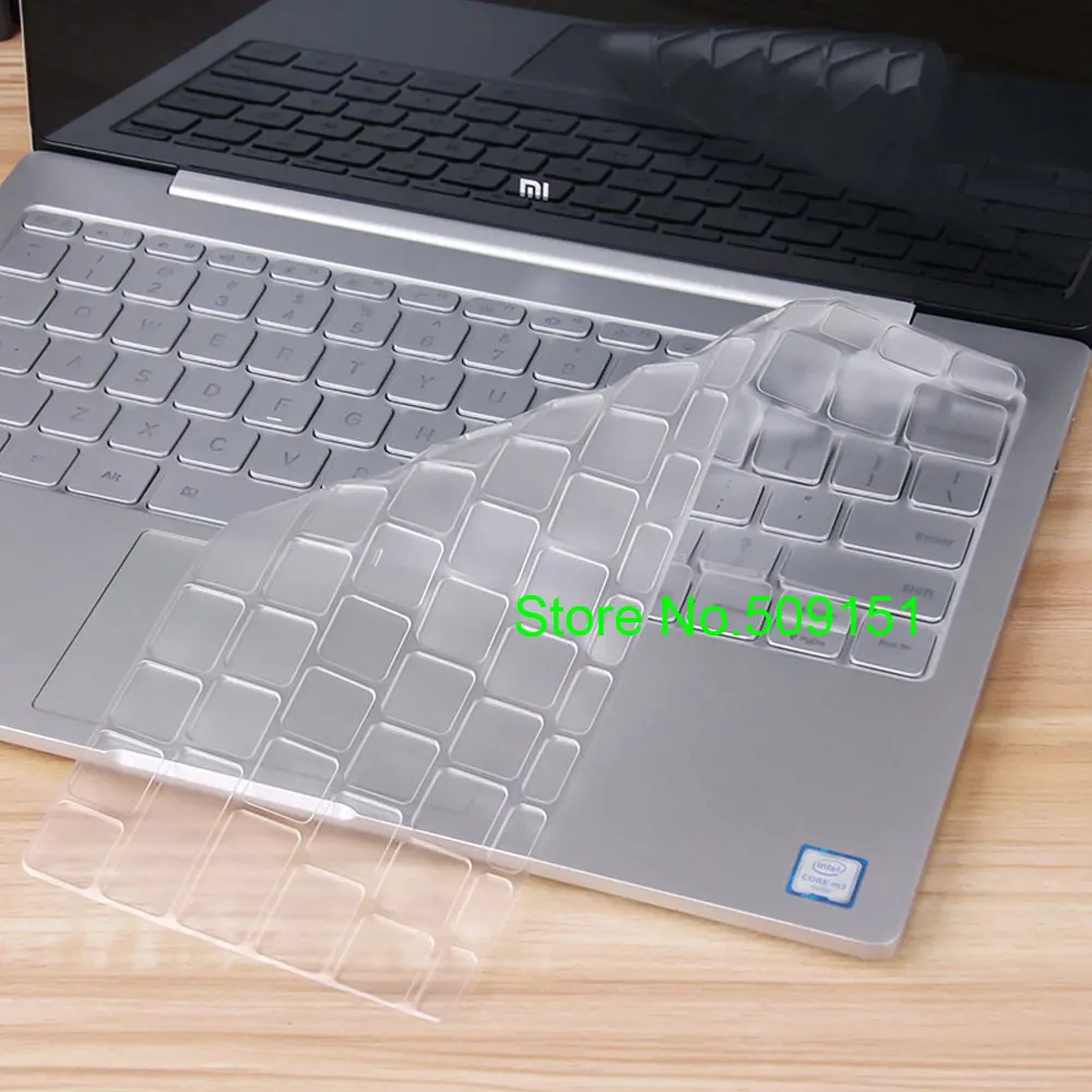 2 Pcs Clear Soft Silicone Laptop Keyboard Protector Cover Skin Guide