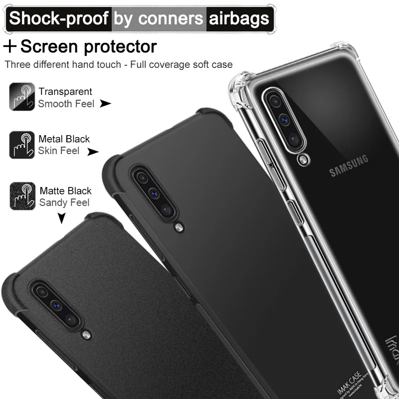 IMAK Crystal Etui for Coque Samsung A50 Case Samsung Galaxy A50 A30 A20 Cover Soft Silicone Back Shell for Samsung A30 Case A 50