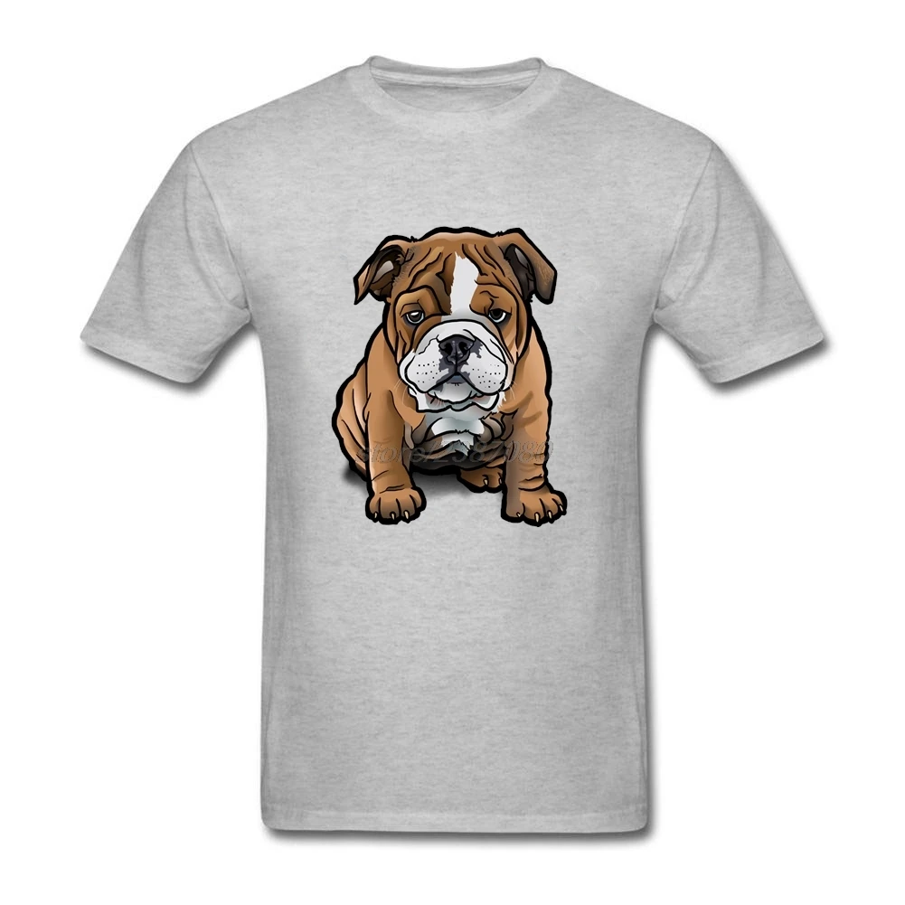 Mens Cotton Bulldog Puppy Streetwear T Shirt Clothes French Bulldog