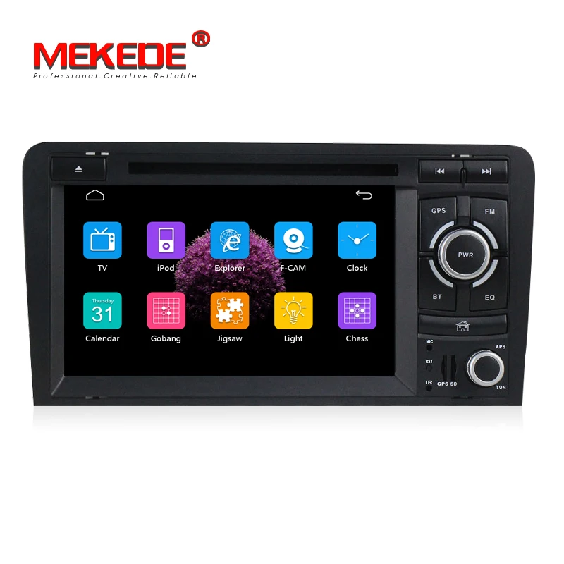 Flash Deal Free shipping 2 DIN Car dvd player radio for AUDI A3 S3 RS3 2002-2012 with Car GPS navigation multimedia camera DVR 1080P MIC A3 2
