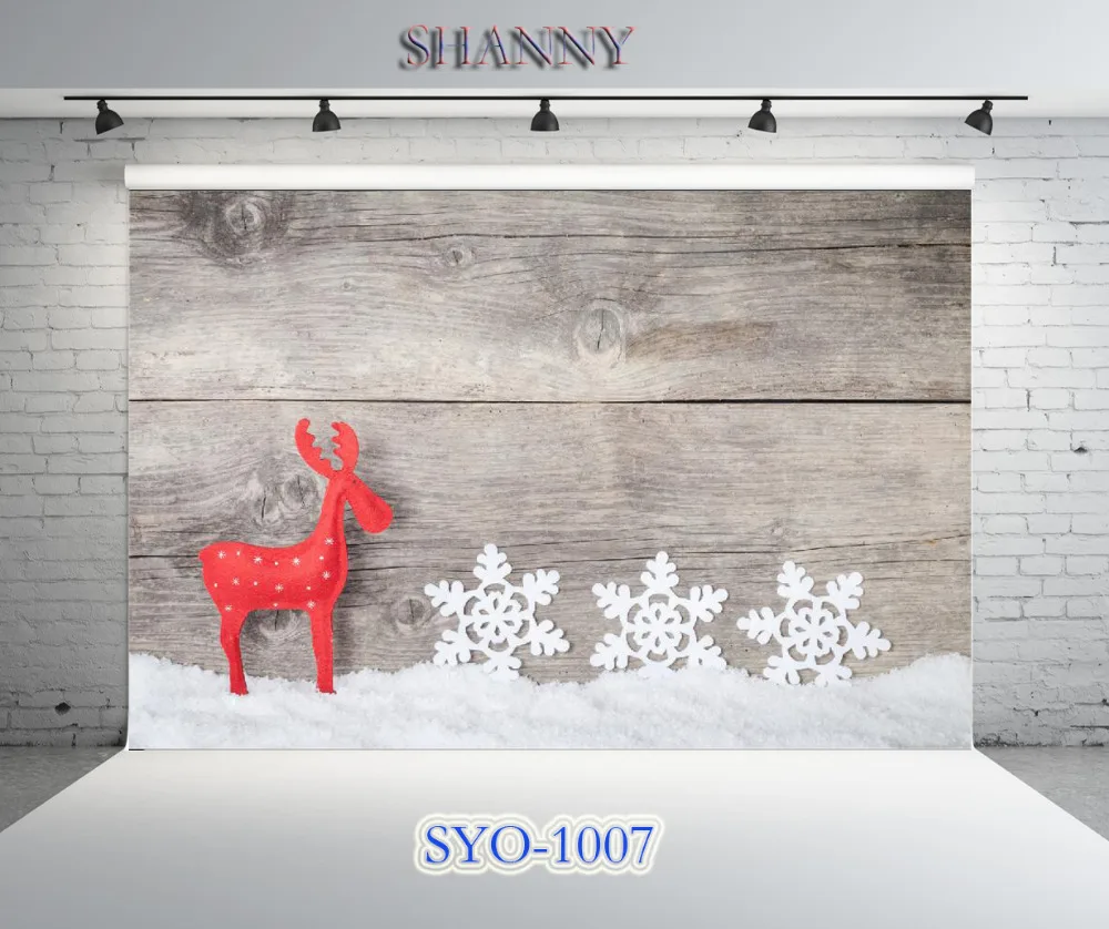 

SHANNY Vinyl Custom Photography Backdrops Prop Board snowflake christmas theme Photo Studio Background SYO-1007