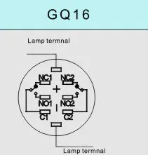 GQ16F-11DP 16 мм моментальный светодиодный светящийся мощный металлический кнопочный переключатель с плоским круглым