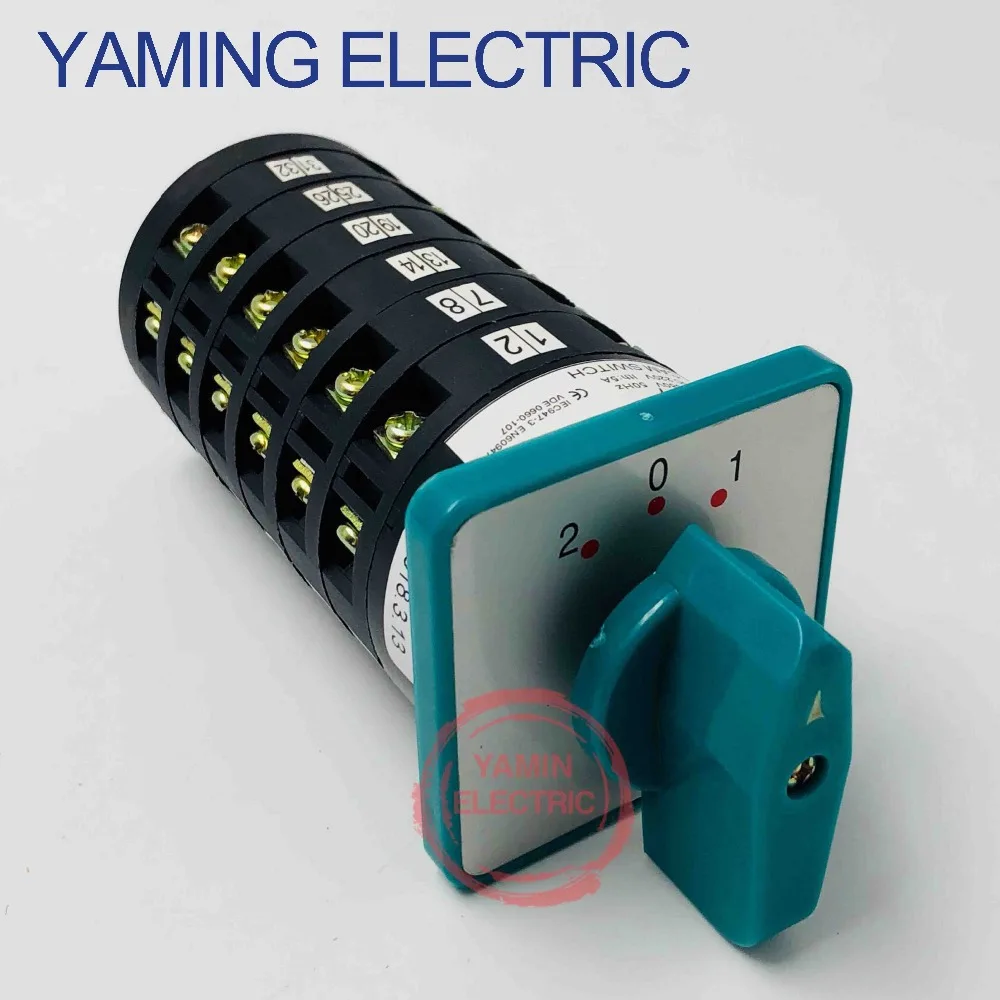 Buy Yaming electric LW6 6 universal conversion switch 6 layer 5A 380V rotary