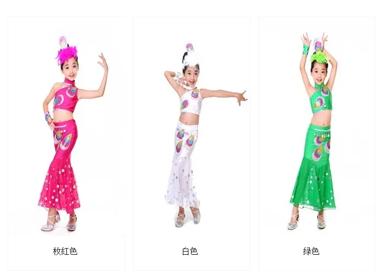 1 июня детский костюм детей дошкольного возраста танец девушек юбки этнической дай паван танца