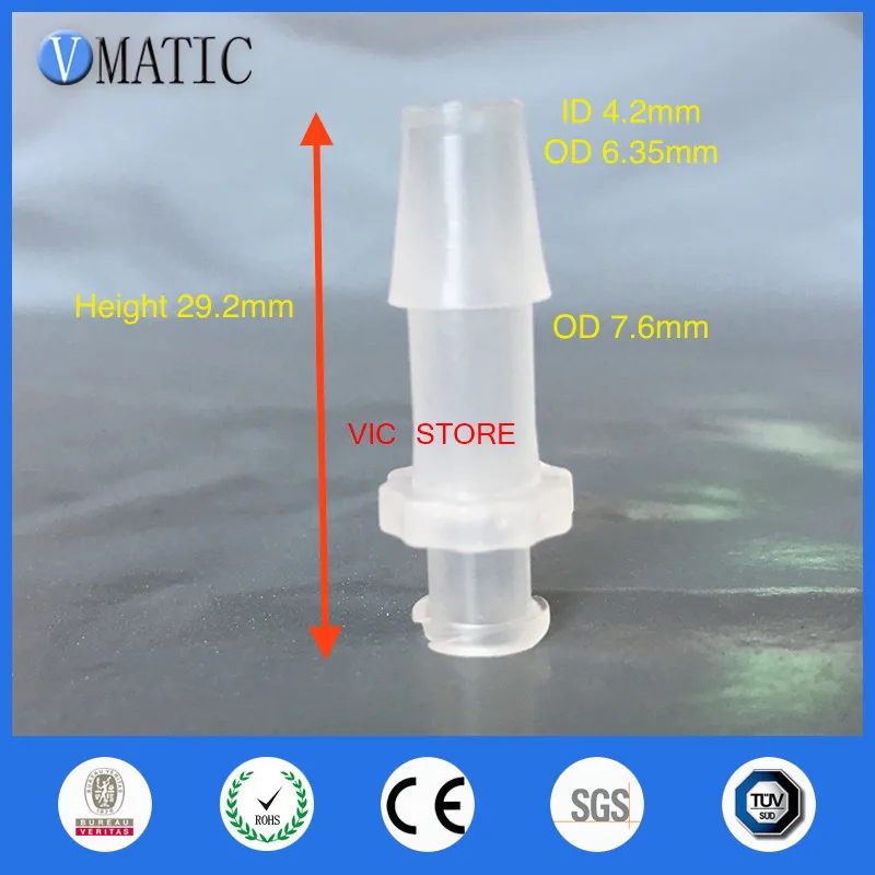 

Free Shipping Pack Of 10 X 1/4 Inch-Barb Female Luer Tapered Syringe Fitting (Polyprop) Luer Lock Tapered Connector