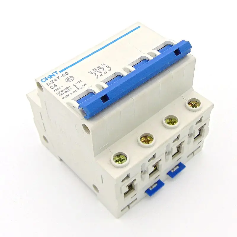 

CHNT 4P MBC 1A 2A 3A 4A 6A 10A 16A 20A 25A 32A 40A 50A 63A DZ47-C63 Circuit breaker Air switch MCB