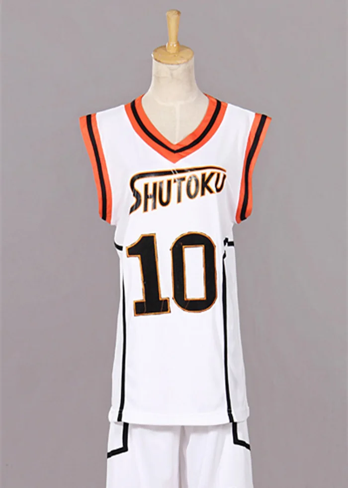 3 стиля Kuroko no Basuke SHUTOKU № 6 10 Midorima Shintaro баскетбольный мяч костюм для косплея Джерси унисекс Спортивная форма - Цвет: number 10