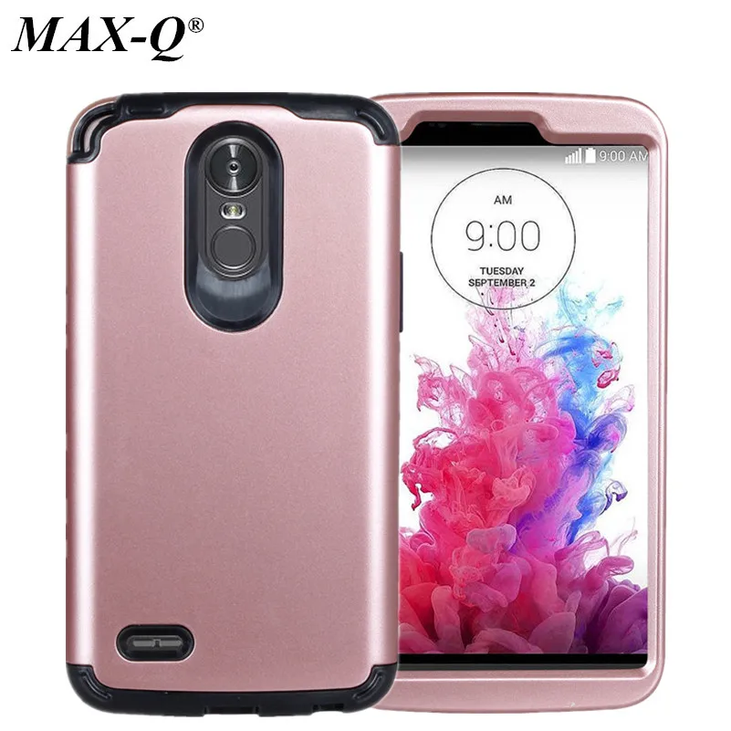 

2019 HOT Case For LG Stylus 3 Stylus3 Frosted Hybrid Rugged Armor 2 In 1 Combo Dual Layer Phone Case For LG Stylo 3 stylo3 Case