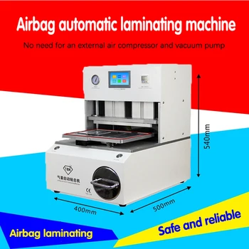 

1 PC Automatic Airbag Laminating Machine TBK-708 for edge, Suit for Any Curved Screen Digitizer Laminating