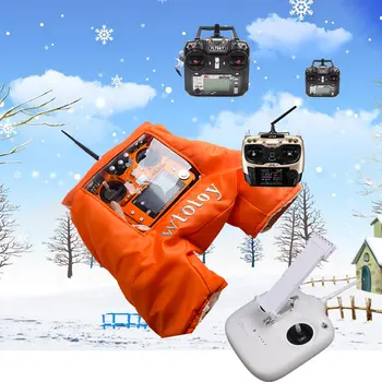 

DJI Phantom 3 Standard remote control warm gloves Outfield warm cover AT9Transmitter Shield Hand Protector Winter Outdoor Drone