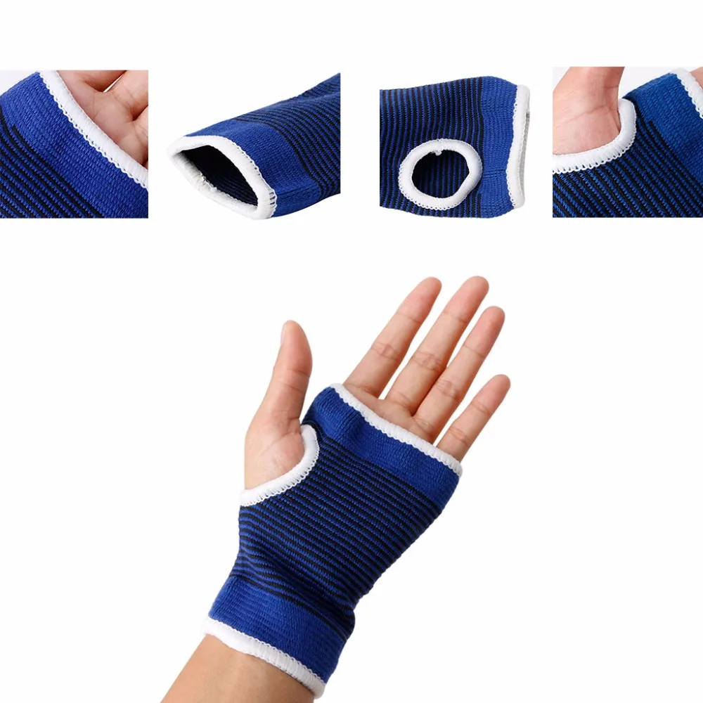 2pcs Palm Wrist Hand Support Glove Elastic Brace Sleeve Sports Bandage