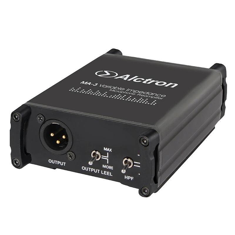 

Alctron MA-3 variable impedance microphone preamplifer microphone amplifier ideal for ribbon and dynamic microphone