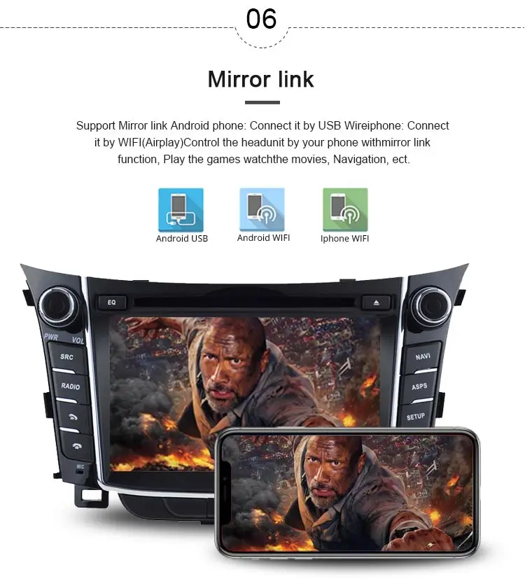 Best JDASTON Android 9.1 Car DVD Player For Hyundai I30 Elantra GT 2012-2017 Multimedia GPS Navigation 2 Din Car Radio Audio Stereo 7