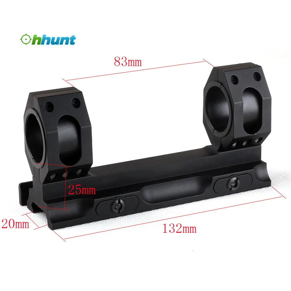 Ohhunt Rock твердый Охотничий Тактический прицел 25 4 мм 30 Вивер Пикатинни кольца QD