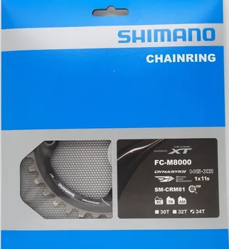 

Original Shimano DEORE XT Bike SM-CRM81 Chain-rings 30T 32T 34T Bicycle Parts