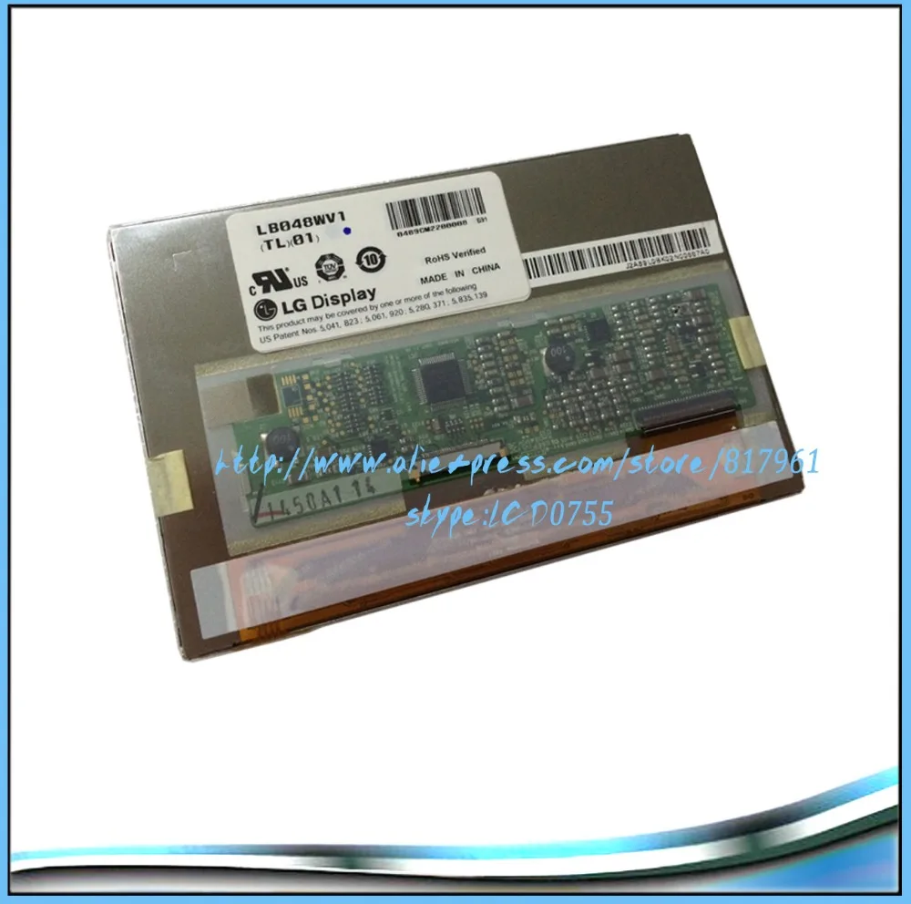 

4.8'' LB048WV1 LB048WV1-TL01 LB048WV1(TL)(01) For BenQ S6MID LCD screen display panel with touch screen digitizer